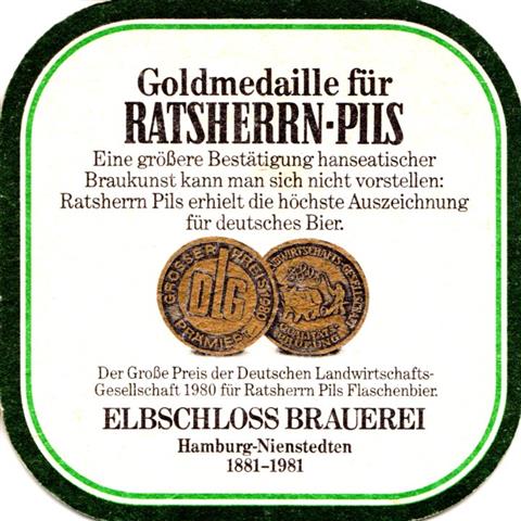 hamburg hh-hh bavaria rats rundeck 3b (185-goldmedaille 1980 gold) 
